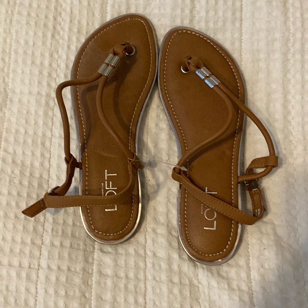 Loft brown sandals, New, Size 7